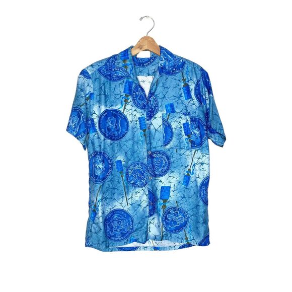 Vintage Other - Vintage M Medium Go Barefoot in Paradise Hawaiian Shirt King Of Hawaii Kalakaua